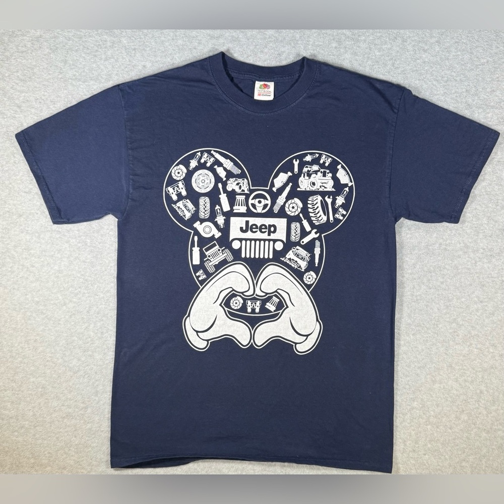 Disney x Jeep Navy Blue T Shirt US size Medium